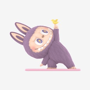 Figurine Labubu Lazy Yoga x Little Bird